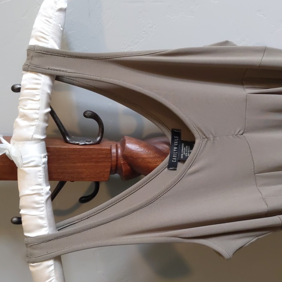 Draping Sage Maxi Dress - Picture 2 of 3